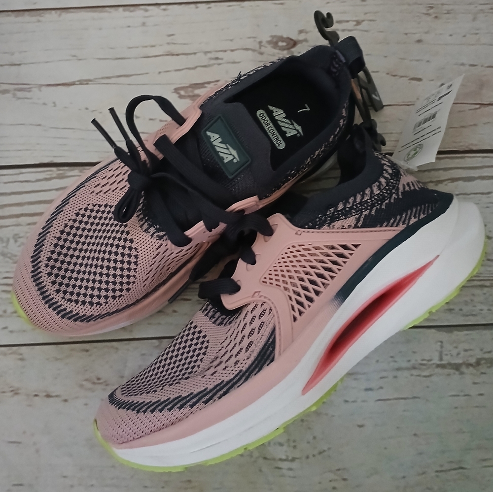 Avia Women's Caged Sneaker Pink and Navy Athletic Shoes Size 7